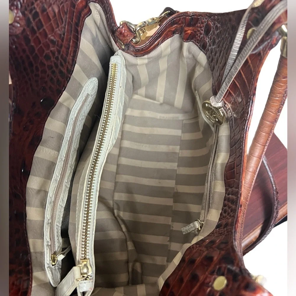BRAHMIN Elisa Pearl Bag and Matching Wallet​​​​​